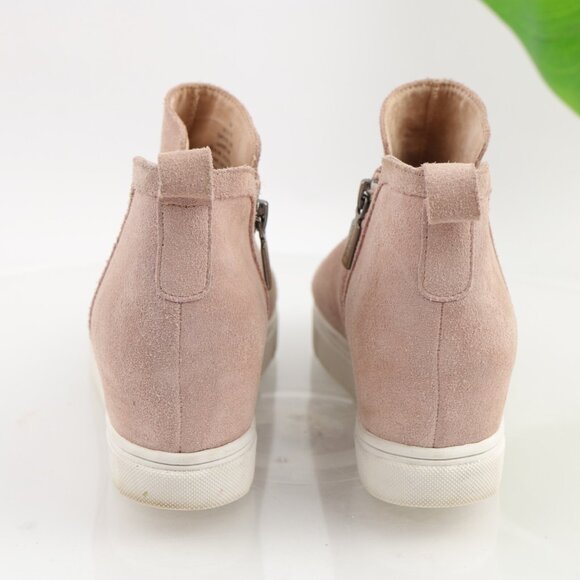 Blondo Womens Georgette Boots Size 7.5 Waterproof Pink Suede Hidden Wedge Heel - Picture 5 of 12